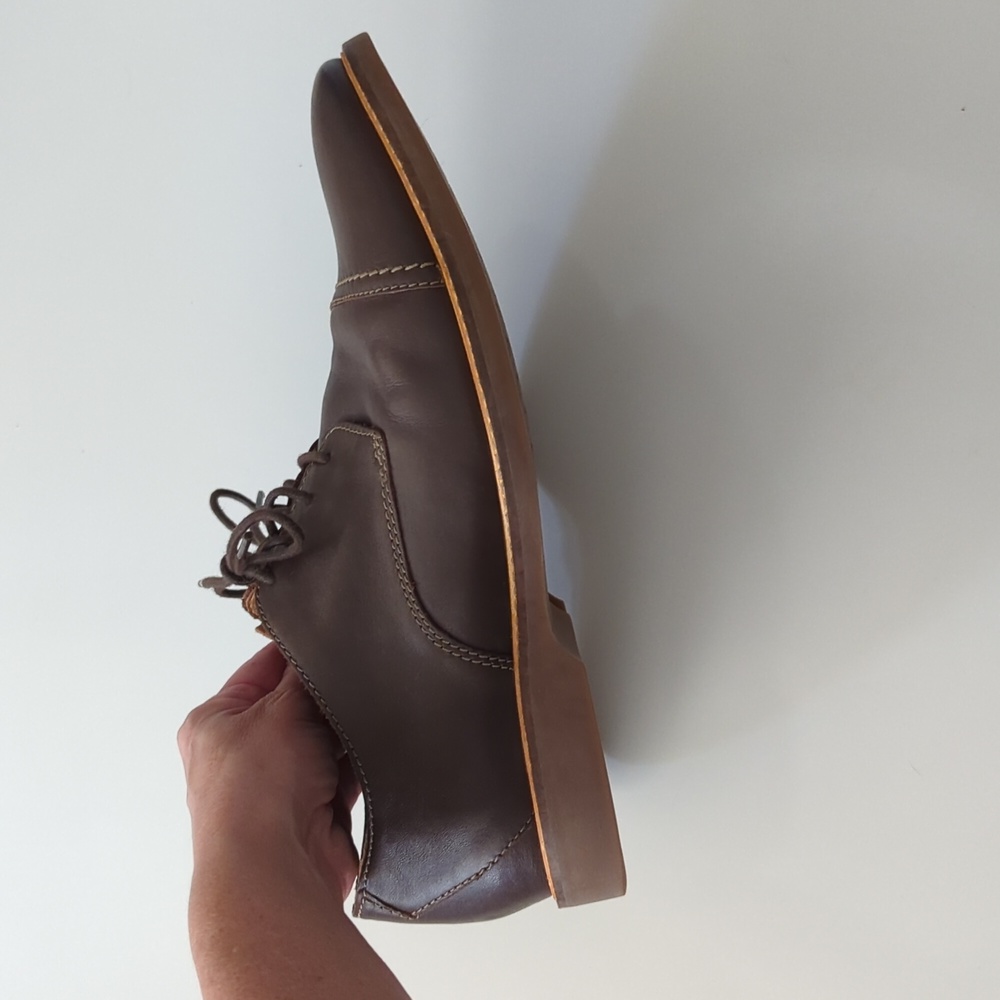 EUC Like New Clarks mens brown leather dress shoe 11 - Picture 12 of 12